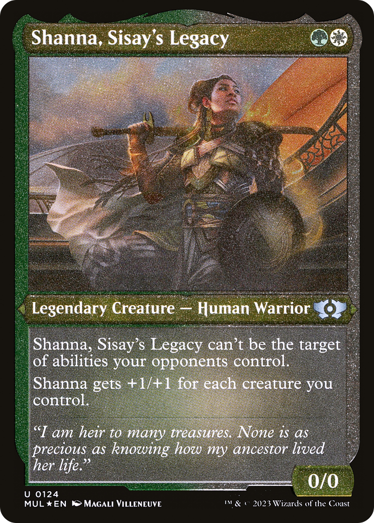 Shanna, Sisay's Legacy (Foil Etched) [Multiverse Legends] | Enigma On Main