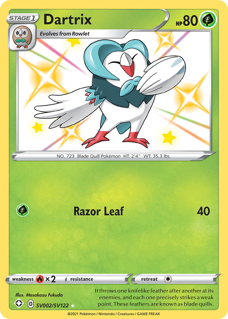 Dartrix (SV002/SV122) [Sword & Shield: Shining Fates] | Enigma On Main