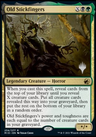 Old Stickfingers (Promo Pack) [Innistrad: Midnight Hunt Promos] | Enigma On Main