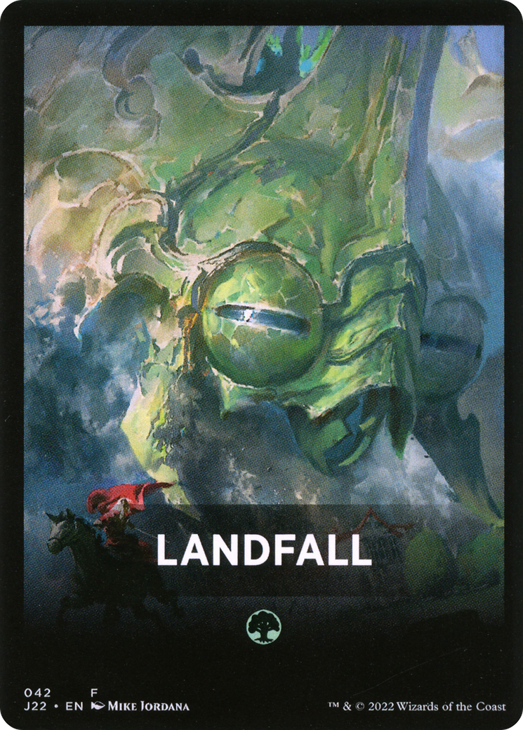 Landfall Theme Card [Jumpstart 2022 Front Cards] | Enigma On Main