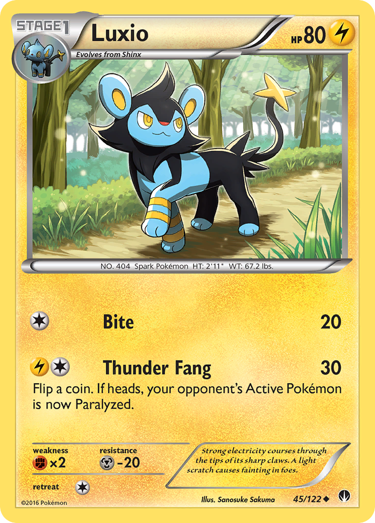 Luxio (45/122) [XY: BREAKpoint] | Enigma On Main