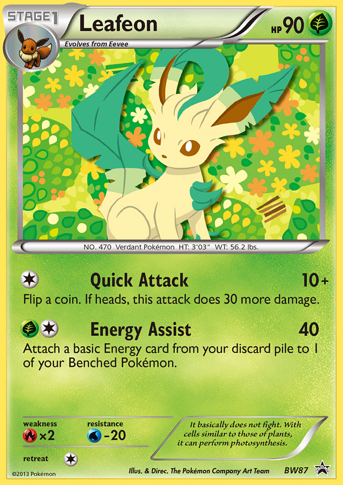 Leafeon (BW87) [Black & White: Black Star Promos] | Enigma On Main