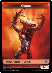 Rebel // Goblin Double-Sided Token [Phyrexia: All Will Be One Commander Tokens] | Enigma On Main