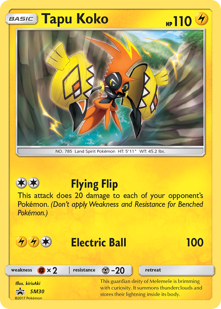 Tapu Koko (SM30) [Sun & Moon: Black Star Promos] | Enigma On Main