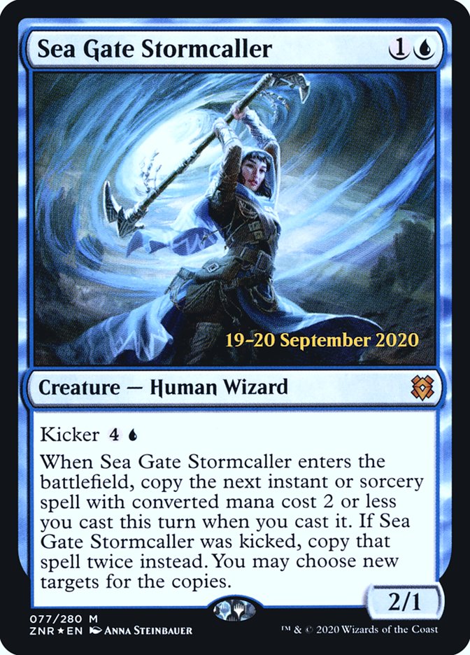 Sea Gate Stormcaller  [Zendikar Rising Prerelease Promos] | Enigma On Main