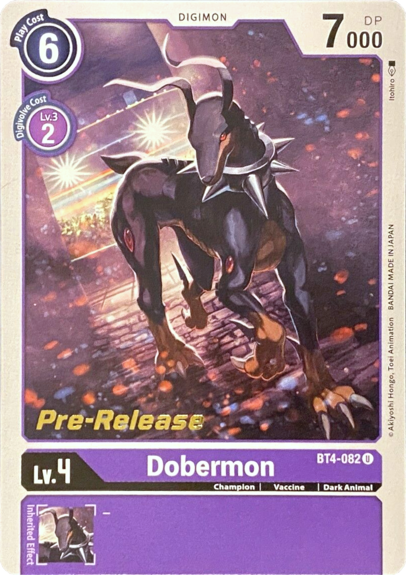 Dobermon [BT4-082] [Great Legend Pre-Release Promos] | Enigma On Main