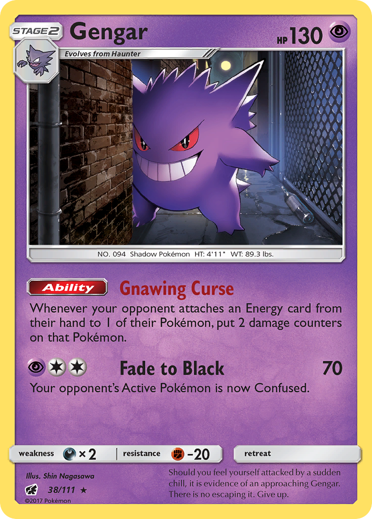 Gengar (38/111) [Sun & Moon: Crimson Invasion] | Enigma On Main