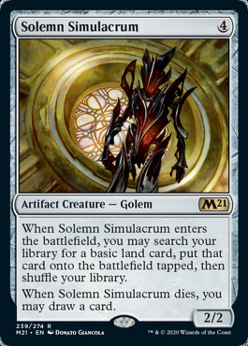 Solemn Simulacrum [Core Set 2021] | Enigma On Main