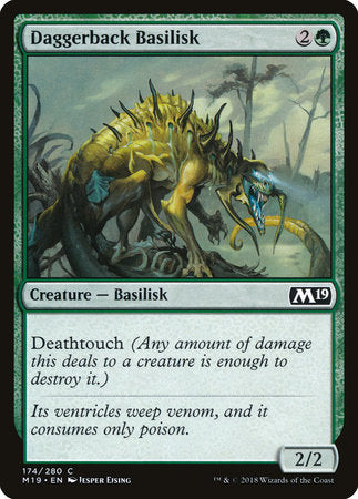 Daggerback Basilisk [Core Set 2019] | Enigma On Main