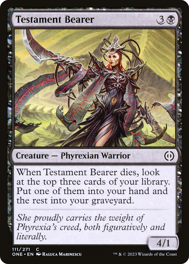 Testament Bearer [Phyrexia: All Will Be One] | Enigma On Main