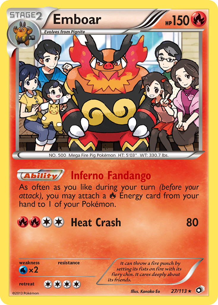 Emboar (27/113) [Black & White: Legendary Treasures] | Enigma On Main