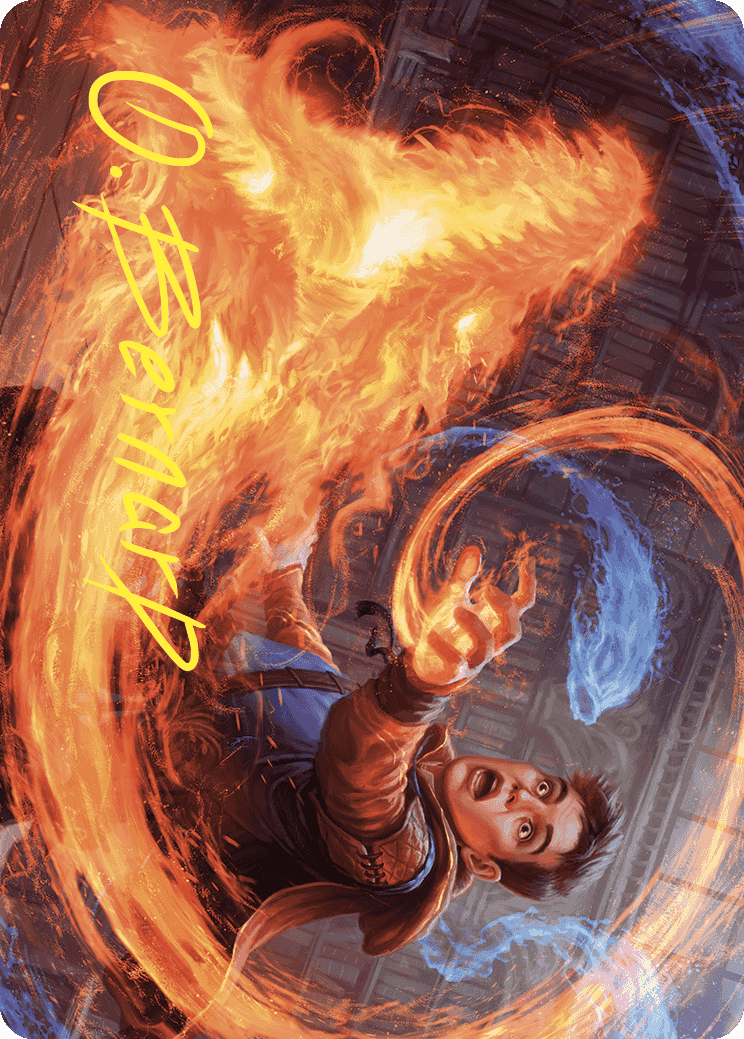 Frantic Firebolt Art Card (Gold-Stamped Signature) [Wilds of Eldraine Art Series] | Enigma On Main