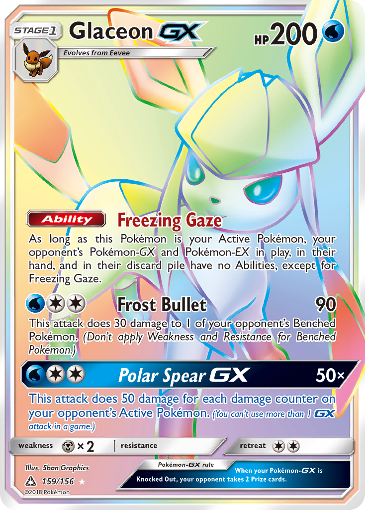 Glaceon GX (159/156) [Sun & Moon: Ultra Prism] | Enigma On Main