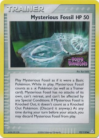 Mysterious Fossil (92/110) (Stamped) [EX: Holon Phantoms] | Enigma On Main