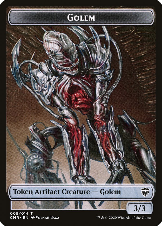 Dragon // Golem Token [Commander Legends Tokens] | Enigma On Main