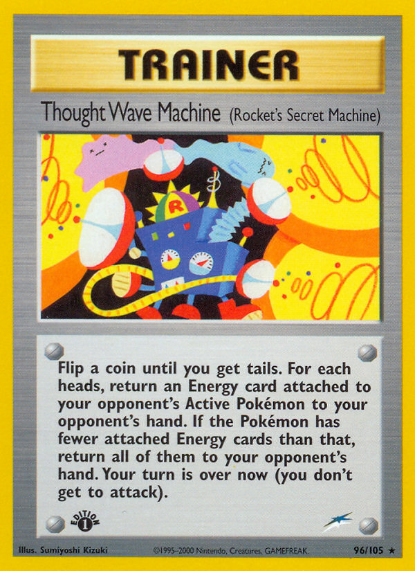 Thought Wave Machine (96/105) (Rocket's Secret Machine) [Neo Destiny 1st Edition] | Enigma On Main