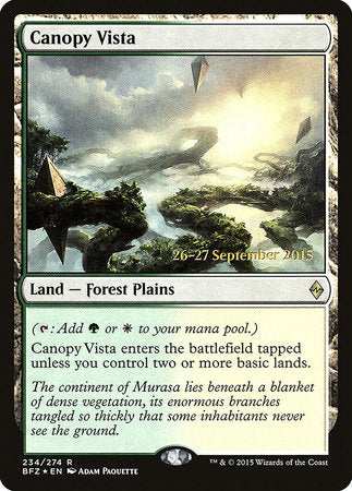 Canopy Vista [Battle for Zendikar Promos] | Enigma On Main