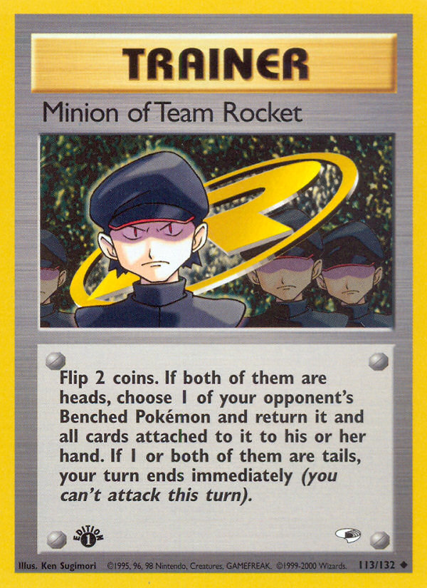 Minion of Team Rocket (113/132) [Gym Heroes 1st Edition] | Enigma On Main