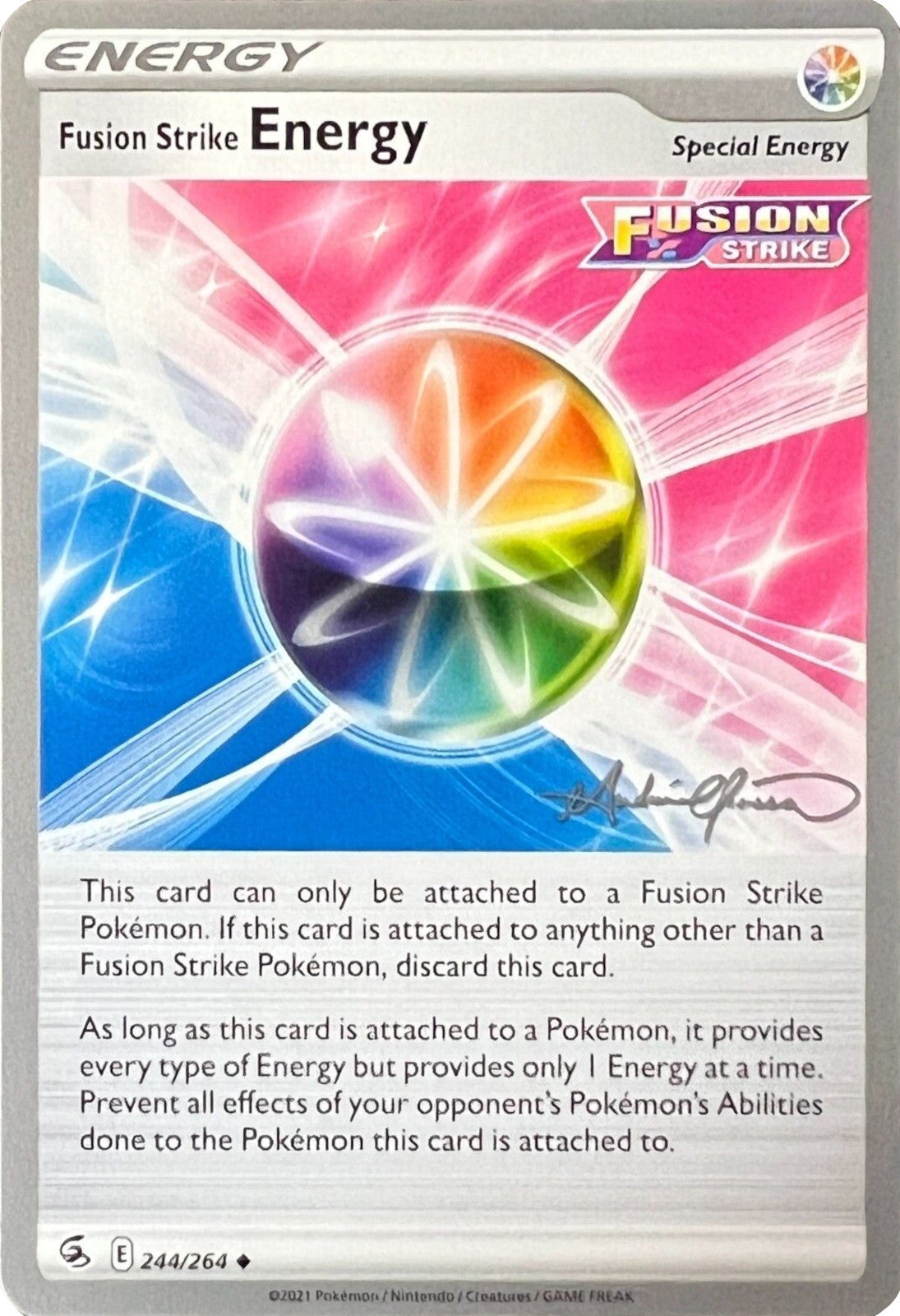 Fusion Strike Energy (244/264) (The Shape of Mew - Andre Chiasson) [World Championships 2022] | Enigma On Main