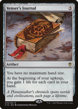 Venser's Journal [Commander 2016] | Enigma On Main