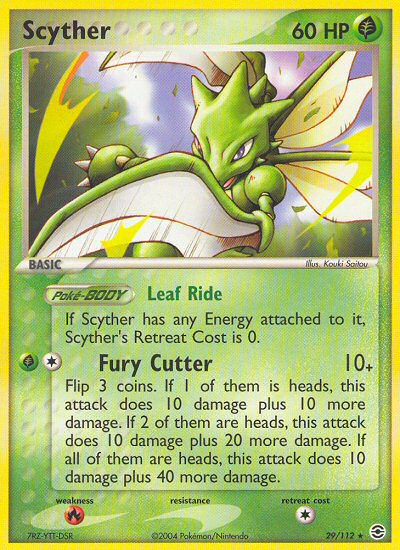 Scyther (29/112) [EX: FireRed & LeafGreen] | Enigma On Main