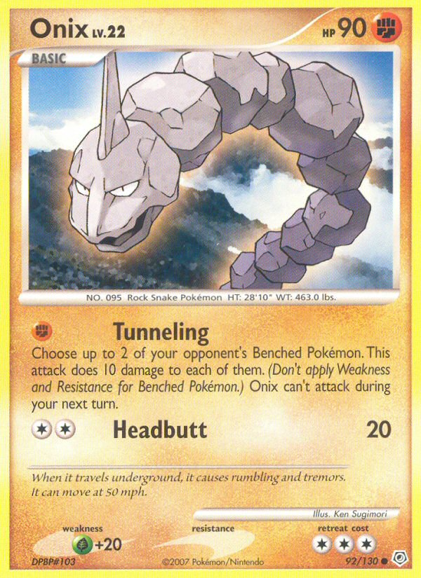 Onix (92/130) [Diamond & Pearl: Base Set] | Enigma On Main