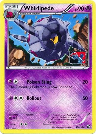 Whirlipede (53/114) (League Promo) [Black & White: Base Set] | Enigma On Main