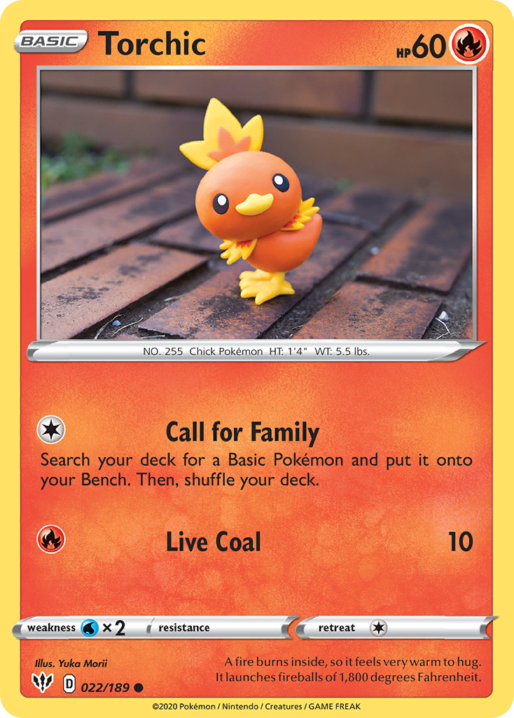 Torchic (022/189) [Sword & Shield: Darkness Ablaze] | Enigma On Main