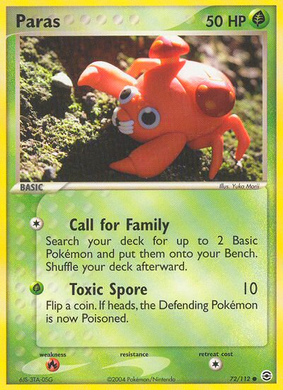 Paras (72/112) [EX: FireRed & LeafGreen] | Enigma On Main