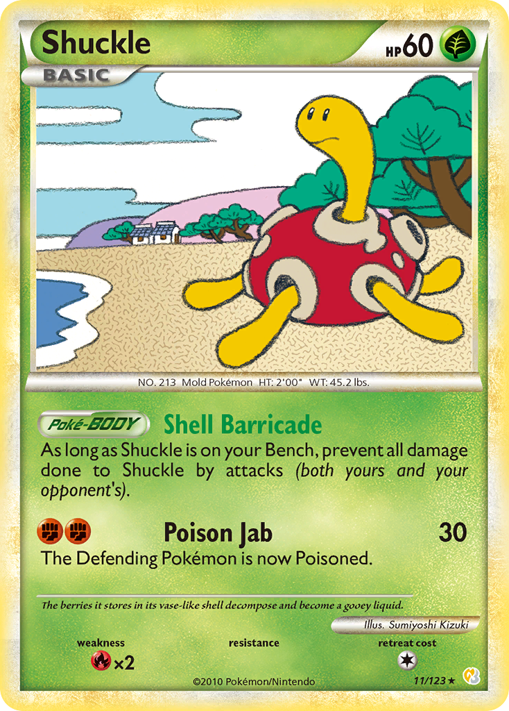 Shuckle (11/123) [HeartGold & SoulSilver: Base Set] | Enigma On Main