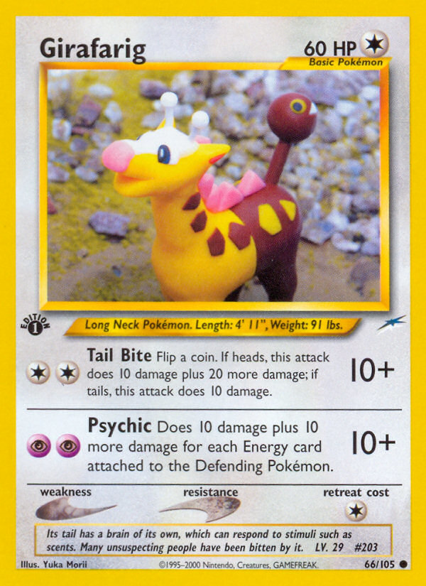 Girafarig (66/105) [Neo Destiny 1st Edition] | Enigma On Main