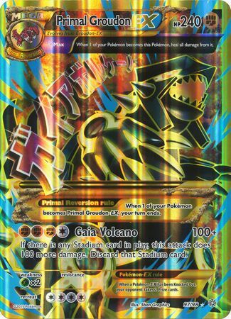 Primal Groudon EX (97/98) (Jumbo Card) [XY: Ancient Origins] | Enigma On Main