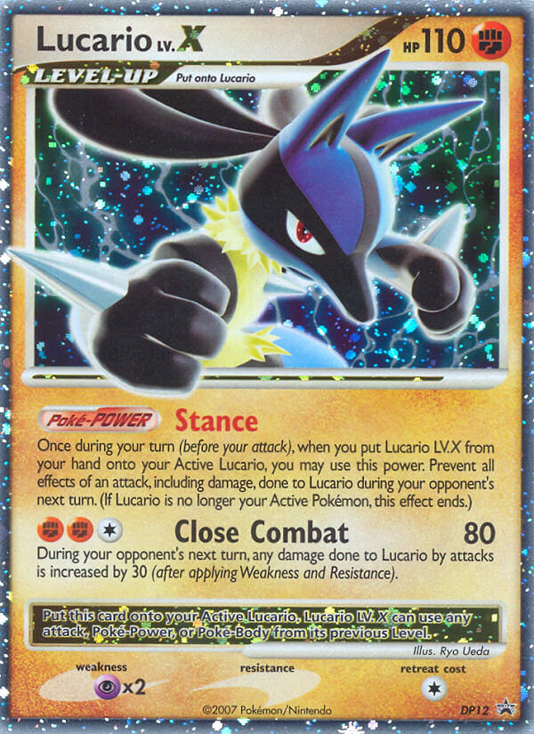 Lucario LV.X (DP12) [Diamond & Pearl: Black Star Promos] | Enigma On Main