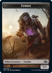 Snake // Zombie Double-sided Token [Commander Collection: Black Tokens] | Enigma On Main