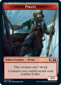 Pirate // Weird Double-sided Token [Core Set 2021 Tokens] | Enigma On Main