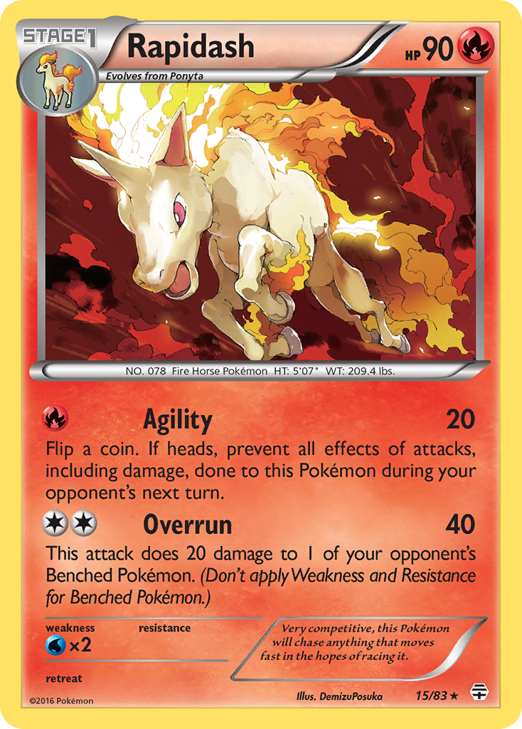 Rapidash (15/83) [XY: Generations] | Enigma On Main