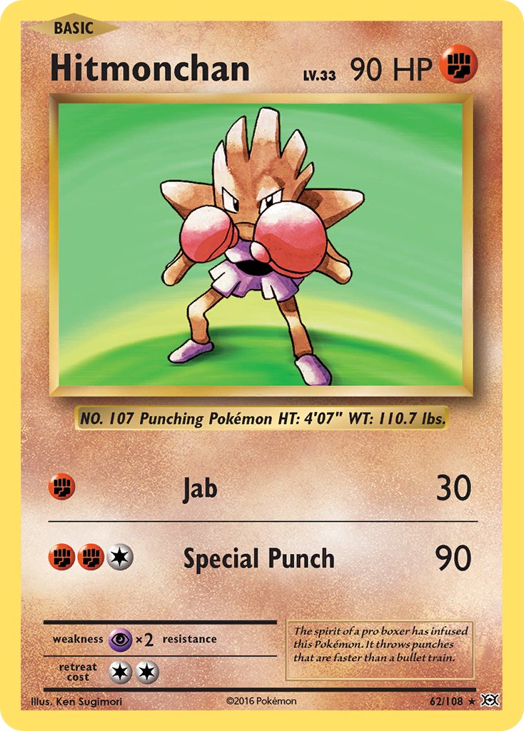 Hitmonchan (62/108) (Theme Deck Exclusive) [XY: Evolutions] | Enigma On Main