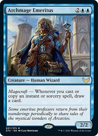 Archmage Emeritus (Promo Pack) [Strixhaven: School of Mages Promos] | Enigma On Main