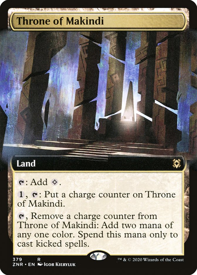 Throne of Makindi (Extended Art) [Zendikar Rising] | Enigma On Main