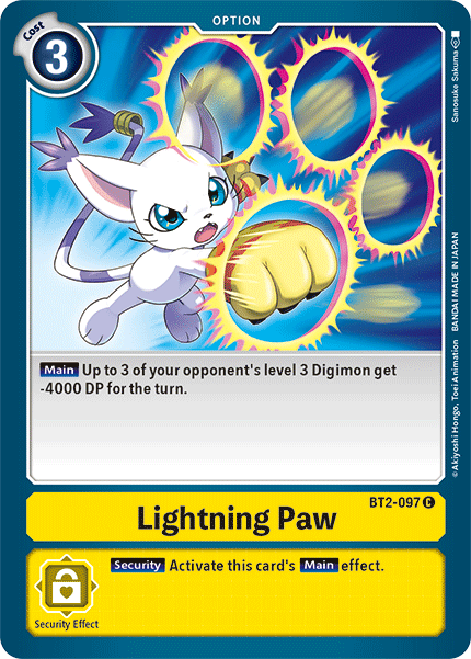 Lightning Paw [BT2-097] [Release Special Booster Ver.1.5] | Enigma On Main