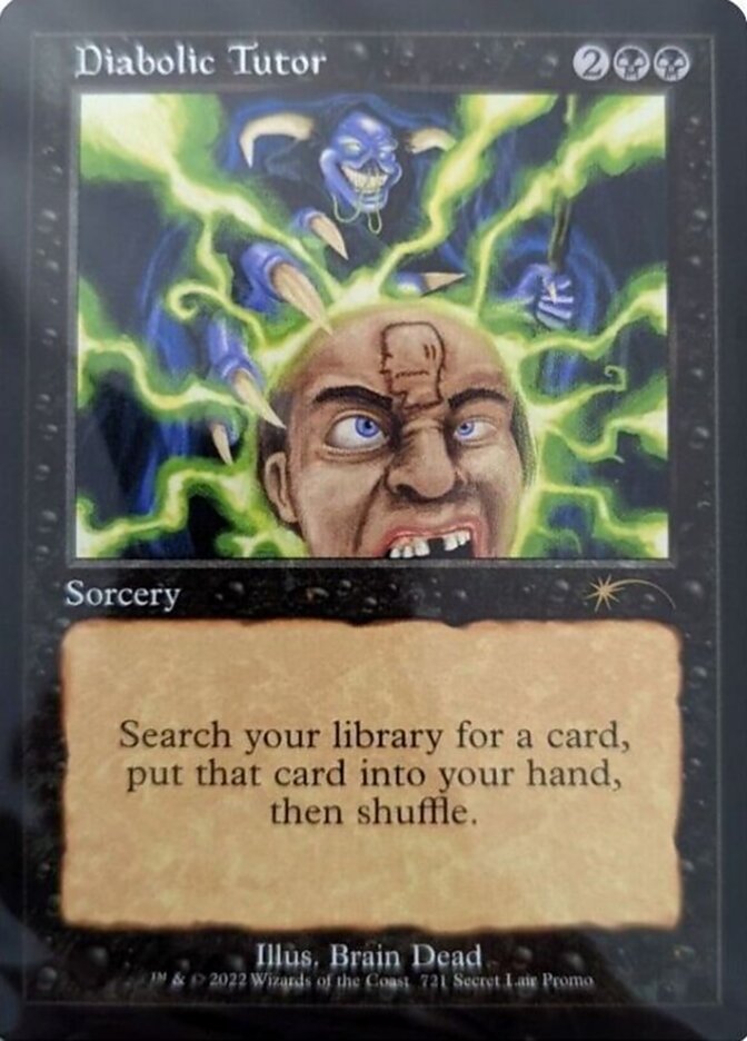 Diabolic Tutor (Retro) [Secret Lair Drop Promos] | Enigma On Main