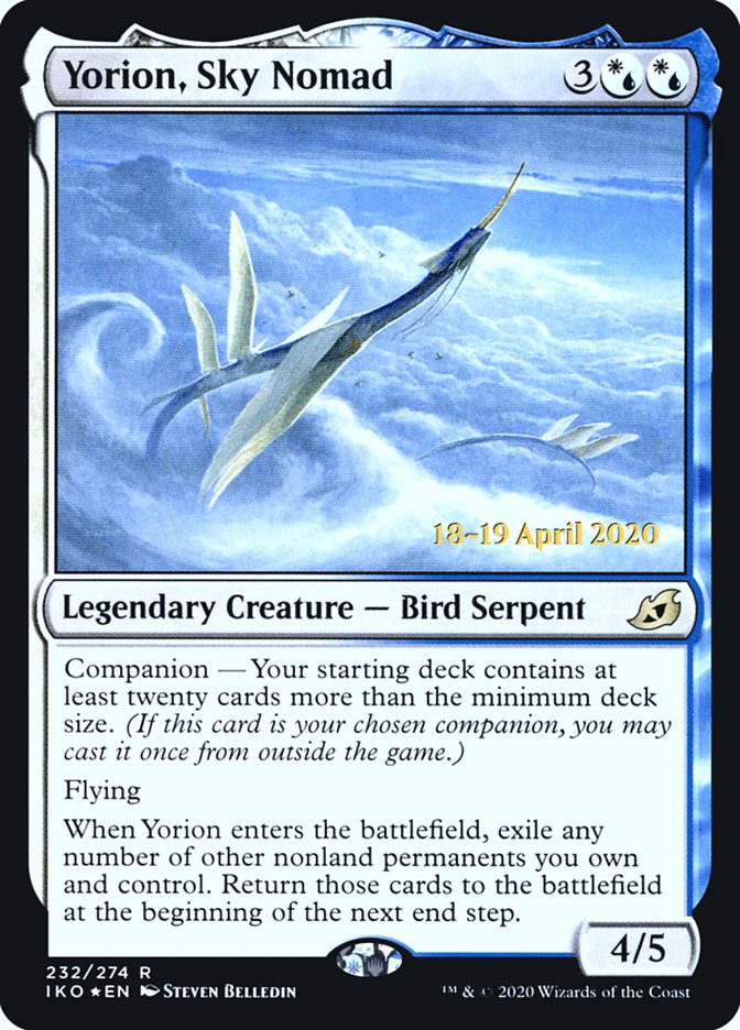 Yorion, Sky Nomad  [Ikoria: Lair of Behemoths Prerelease Promos] | Enigma On Main