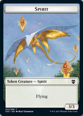 Spirit (003) // Thopter Double-sided Token [Innistrad: Crimson Vow Commander Tokens] | Enigma On Main