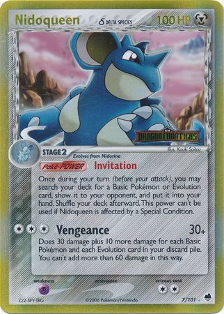 Nidoqueen (7/101) (Delta Species) (Stamped) [EX: Dragon Frontiers] | Enigma On Main