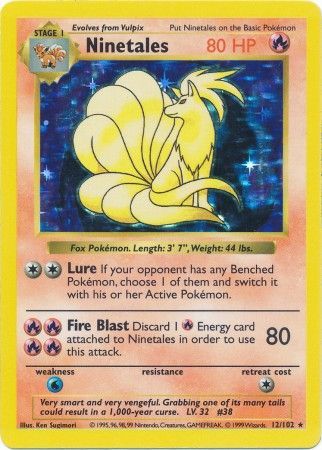 Ninetales (12/102) [Base Set Shadowless Unlimited] | Enigma On Main