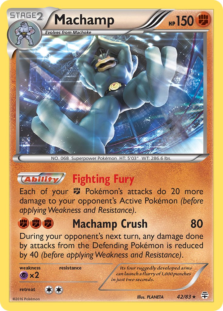 Machamp (42/83) (Theme Deck Exclusive) [XY: Furious Fists] | Enigma On Main