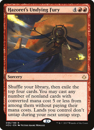 Hazoret's Undying Fury [Hour of Devastation] | Enigma On Main