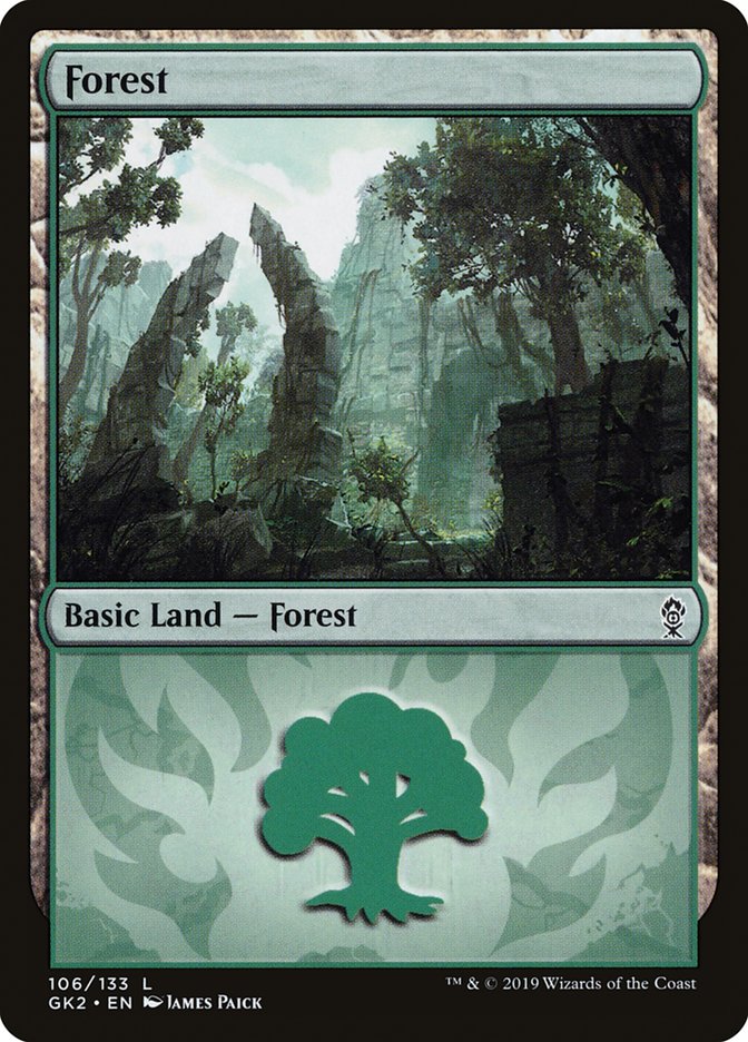 Forest (106) [Ravnica Allegiance Guild Kit] | Enigma On Main