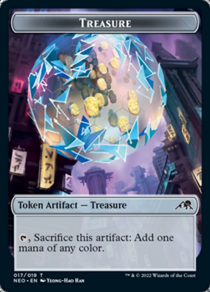 Treasure Token [Kamigawa: Neon Dynasty Tokens] | Enigma On Main