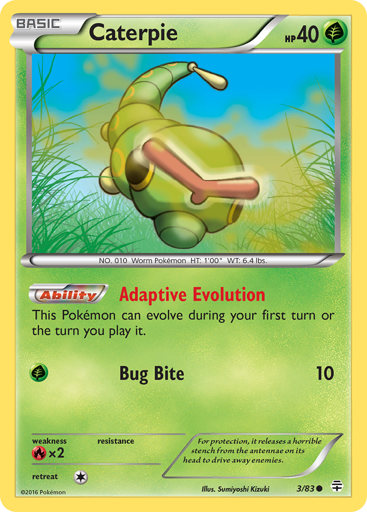 Caterpie (3/83) [XY: Generations] | Enigma On Main